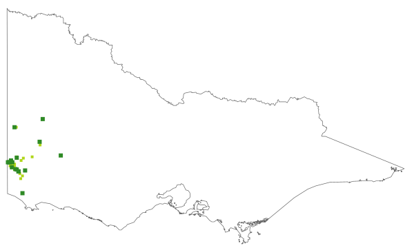Utricularia violacea (distribution map)