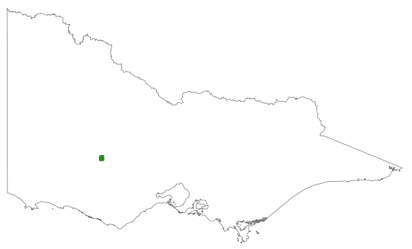 Grevillea montis-cole subsp. brevistyla (distribution map)