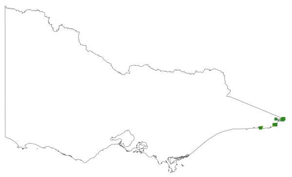 Darwinia camptostylis (distribution map)