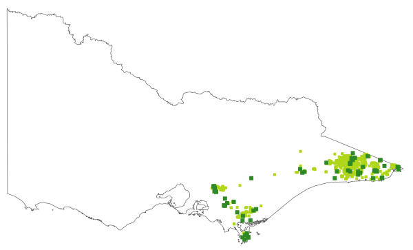 Fieldia australis (distribution map)